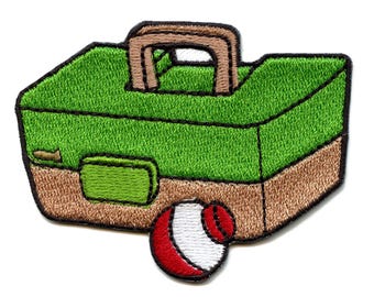 Fishing Tackle Box Patch Bait Tool Compartment Embroidered Iron On AE7