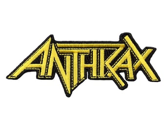 Anthrax Patch Rock Band Text Embroidered Iron On EG3