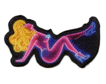 Cowgirl Jeans Neon Silhouette Patch Queen B Singer Sublimated Iron On CE6