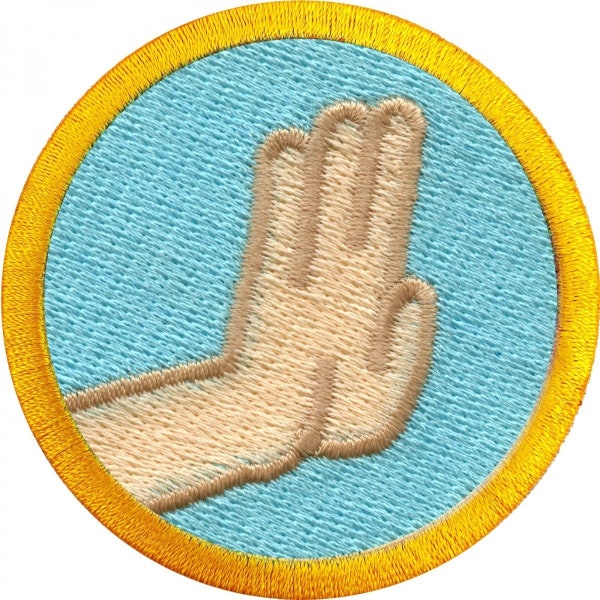 Directing Traffic Patch Crosswalk Scout Sash Iron On Embroidered CD4