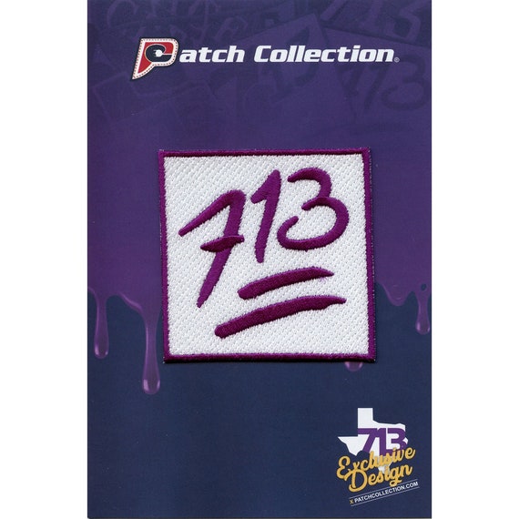 miiya。⁠◕⁠‿⁠◕⁠。 Houston 713 Purple Emoticon Icon Iron on Patch BD8 - Etsy