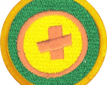 Bandage Badge Patch Safety Wilderness Scout Sash Iron On Embroidered AA3