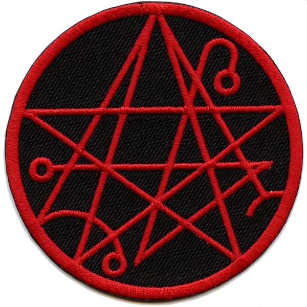 Necronomicon Gate Seal Patch Black Magic Embroidered Iron On AA7
