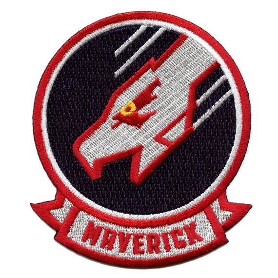 Top Gun Maverick Badge Patch Classic Pilot Falcon Embroidered Etsy