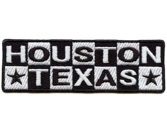 Houston Texas Cartoon Logo Patch TV Show Network Embroidered Iron On GH3