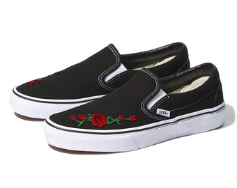 vans rose design