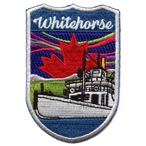 Canada Shield Patch Whitehorse Embroidered Iron On BG7