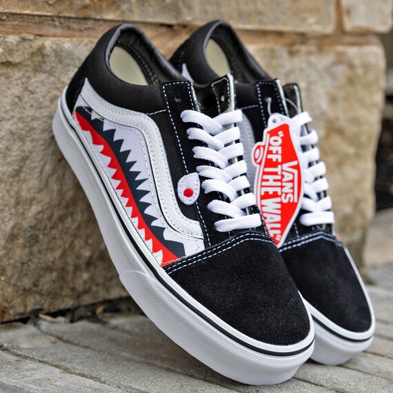 bape shark vans old skool