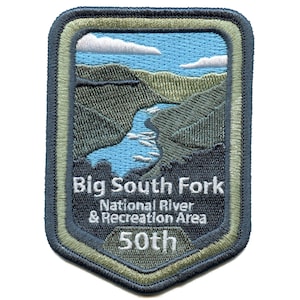 Big South Fork Patch National River Recreational Area Embroiderd Iron On AH7