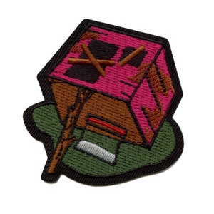 Trap House Baggie Trick Patch Popular Pink Funny Embroidered Iron On EB1