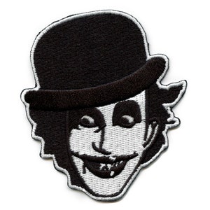 The Adicts Patch Creepy Face Logo Embroidered Iron On EG3