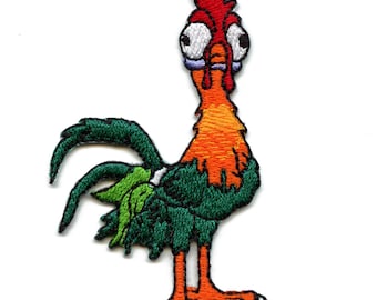Island Princess Chicken Patch Heihei Kids Movie Embroidered Iron On BE5
