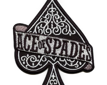 Motorhead Patch Fancy Ace of Spades Embroidered Iron EG3