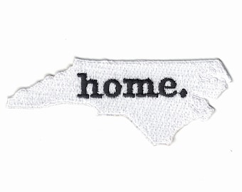 North Carolina Home State Embroidered Iron On Patch AH6