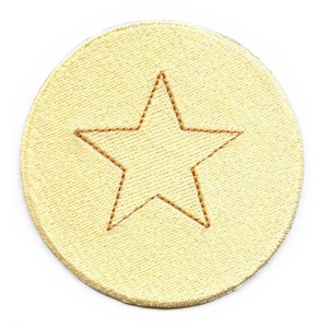 Dalgona Candy Star Shape Patch Survival Game Embroidered Iron On BC5