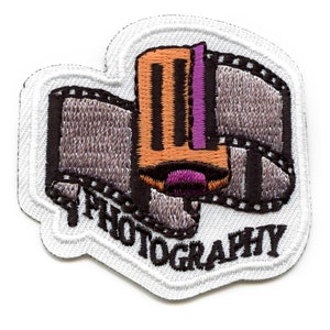 Film Photography Patch Photo Reel Embroidered Iron On AF6