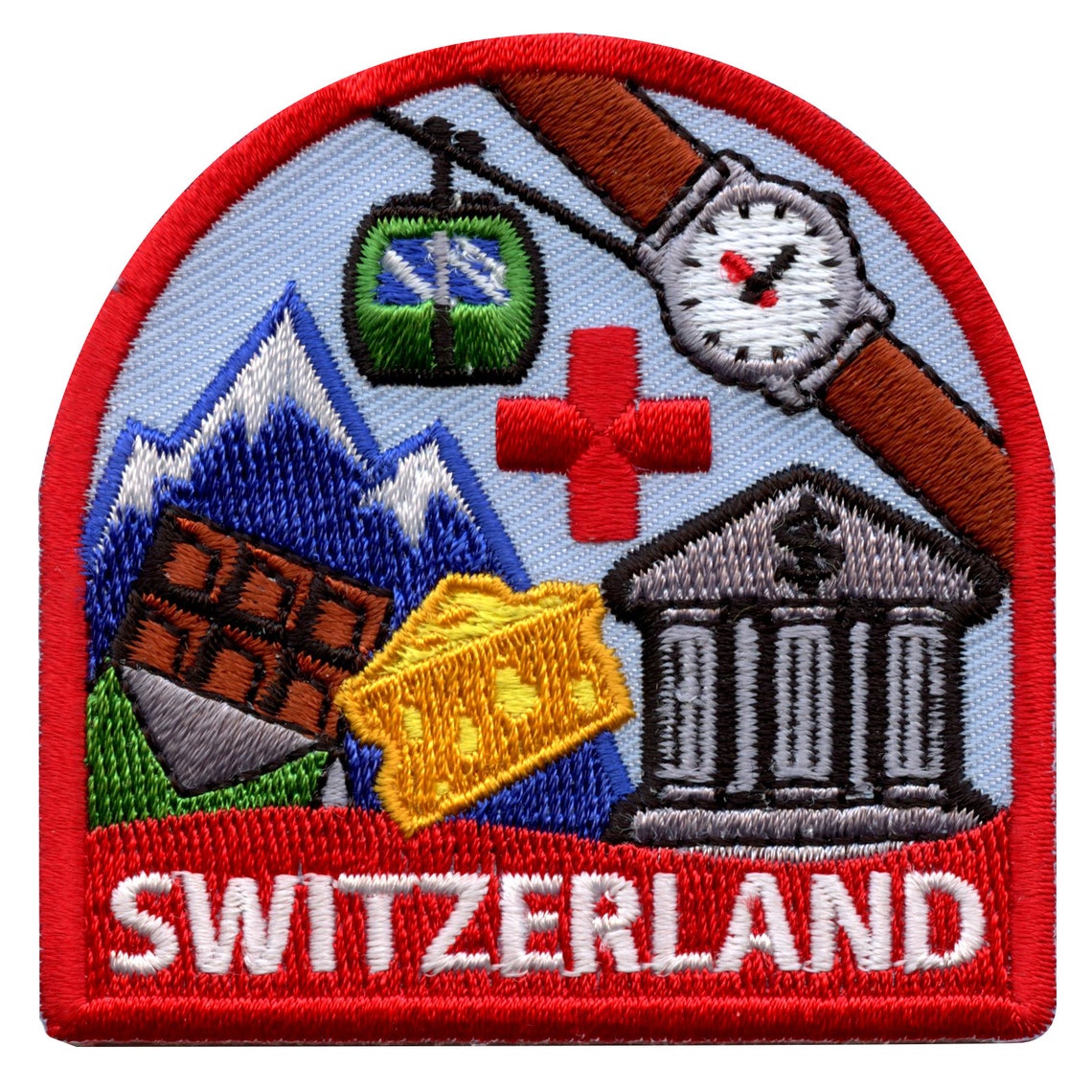 Switzerland Travel Patch Country Vacation Badge Embroidered Etsy