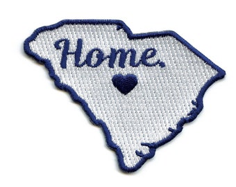 South Carolina Home State Embroidered Iron On Patch BE7