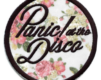 Official Panic At The Disco Patch Floral Logo Embroidered Iron On BE2