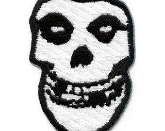 Official Misfits Patch Small Logo Skull Embroidered Iron On EG3