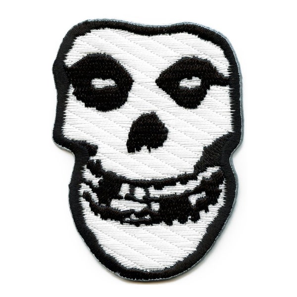 Official Misfits Patch Small Logo Skull Embroidered Iron On EG3