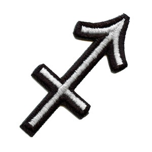 Sagittarius Astrological Zodiac Symbol Patch Horoscope Archer Sign Embroidered Iron On EB4