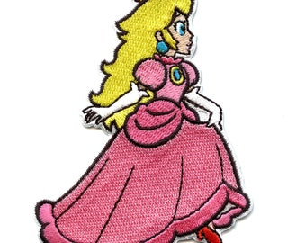 Officially Licensed Nintendo Princess Peach Patch Super Mario Game Iron On AA7