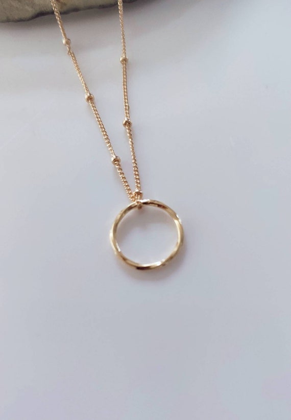 Twisted Circle Pendant Necklace Circle Pendant Round Twisted
