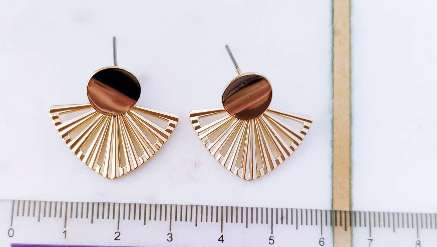 Gold RBG Earrings.dissent Collar, Drop Earrings, Art Deco Earring