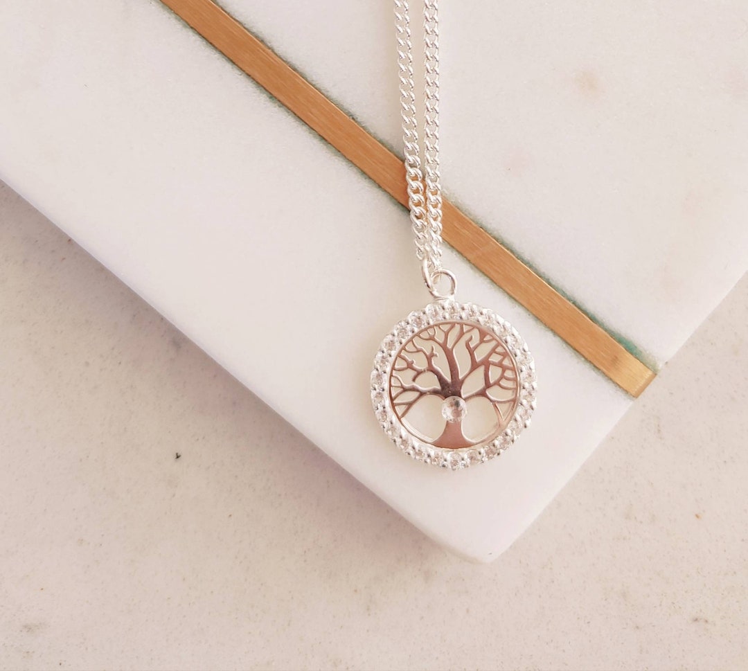 Tree of Life Pendants With Swarovski Crystal and Cubic Zirconia