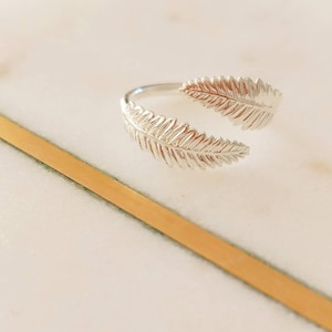 Silver leaf Ring, Leaf ring, leaf pattern ring, Sterling Silver, Adjustable Leaf Ring, Statement Ring,plant silver ring, One Size