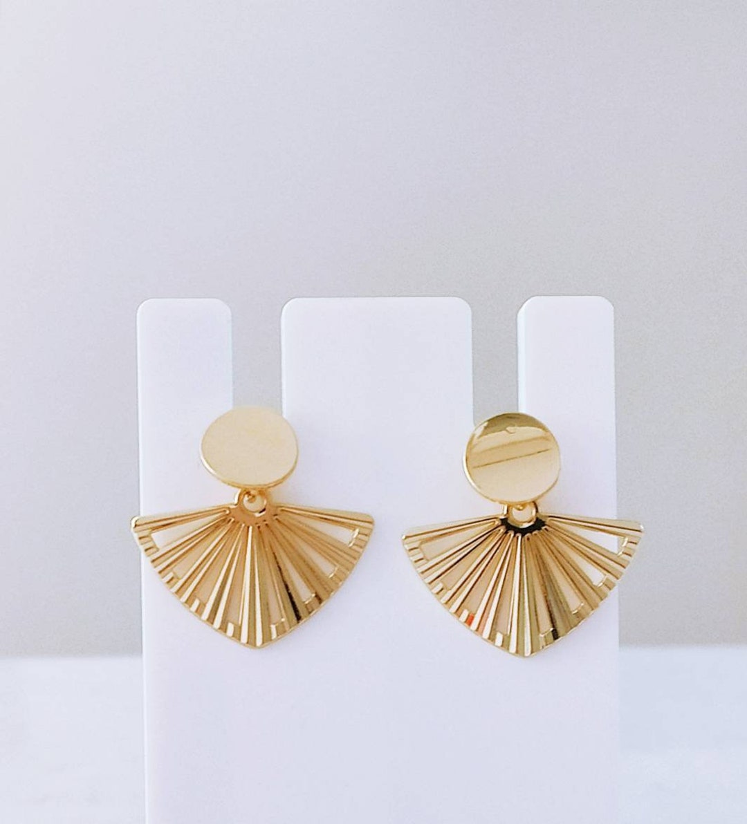Gold RBG Earrings.dissent Collar, Drop Earrings, Art Deco Earring