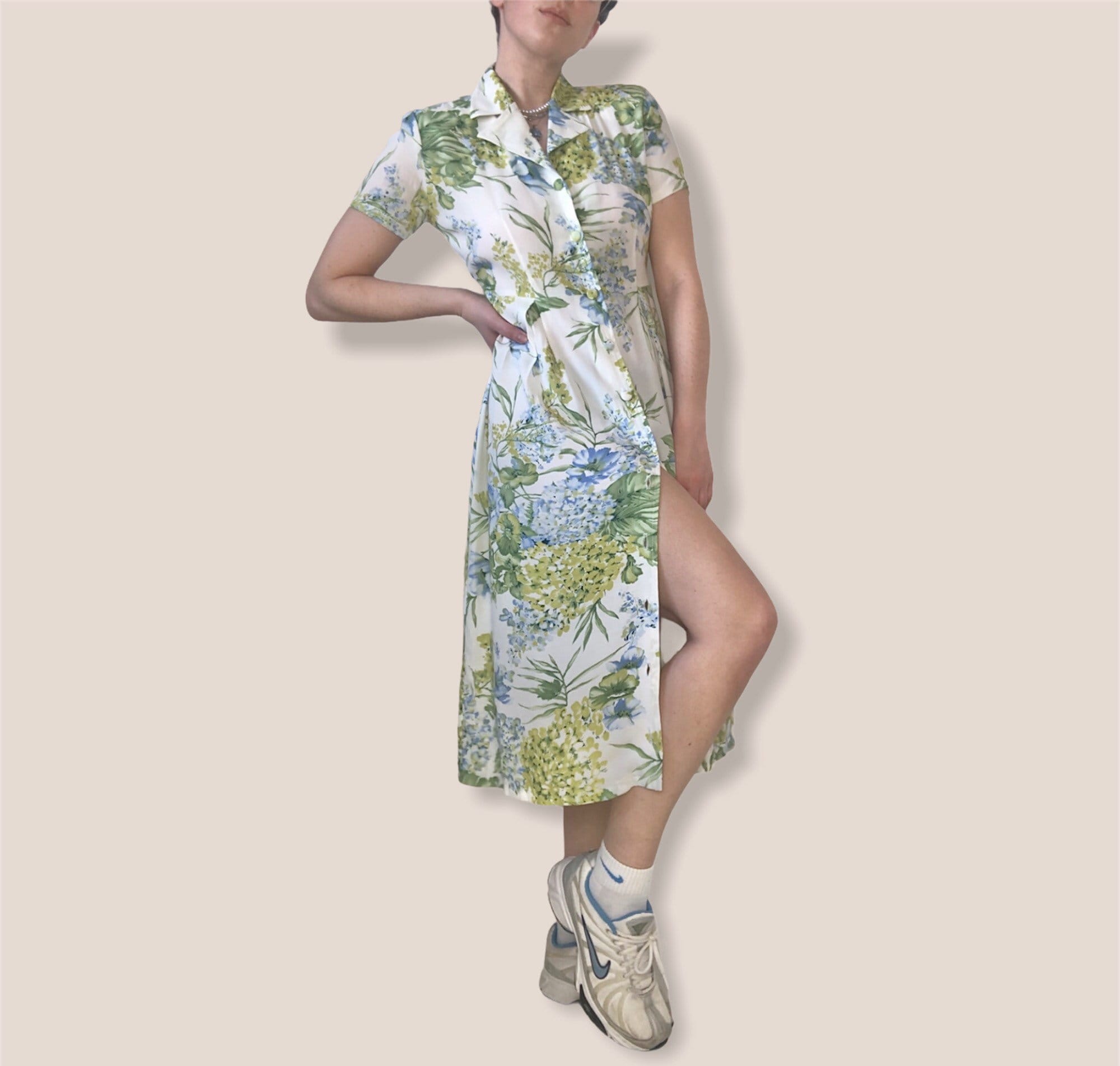 White Floral Summer Dress - Etsy Canada