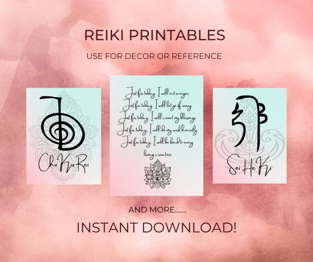 Reiki Printables Lotus - Etsy