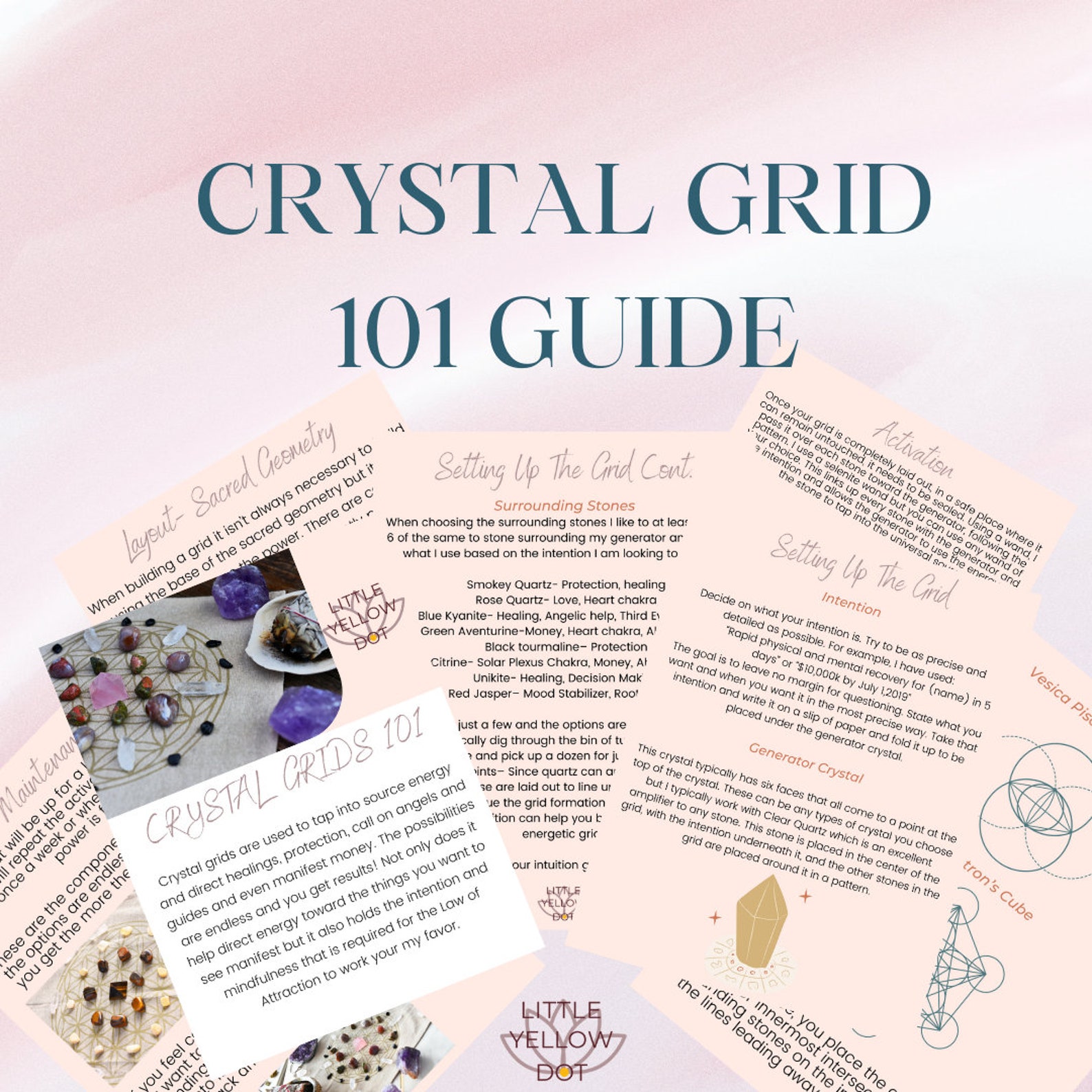 Crystal Grid 101 Guide - Etsy image.