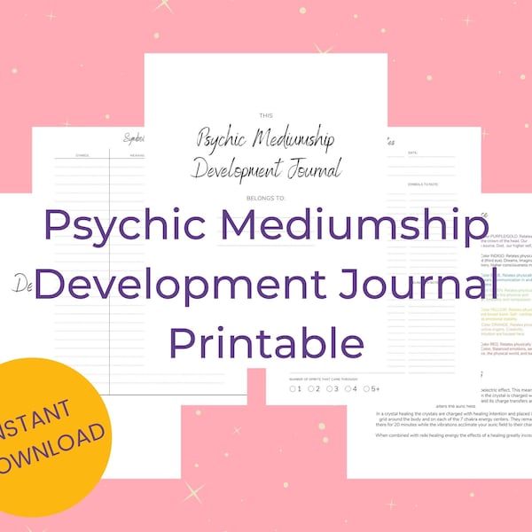 Psychic Mediumship Development Journal Printable