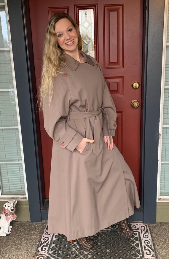 80s CAROL COHEN Trench Coat for Sanyo 