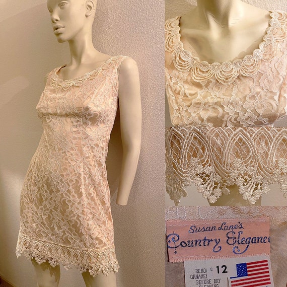 80s Victorian Lace Bridal Formal Lace Dress SUSAN