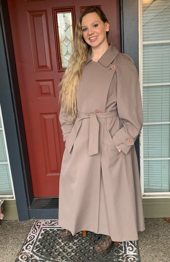 80s CAROL COHEN Trench Coat for Sanyo 