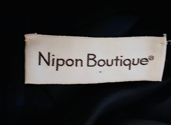 80s Albert Nipon Sheer Silky Striped Dress size 4… - image 6
