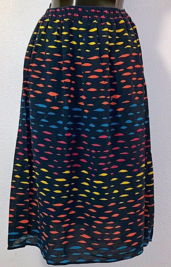 Vintage 80’s Retro Rare RODIER PARIS Colorful Skir