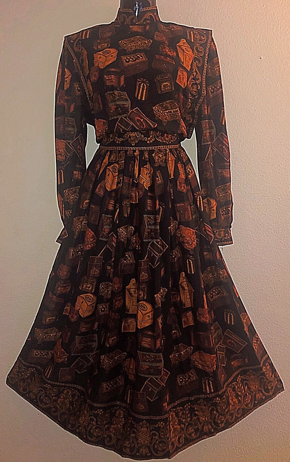 Herman Geist Paisley Dress Size Medium