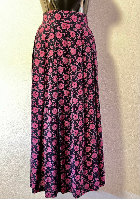Vintage LAURA ASHLEY Floral Print Skirt, Size 10 P