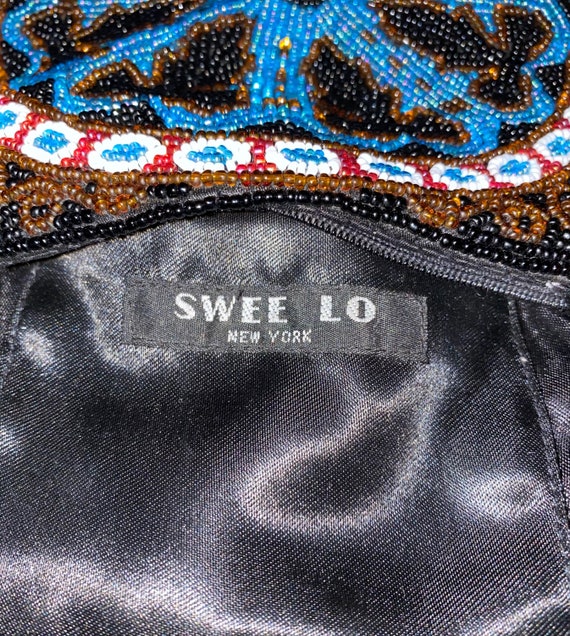 70s SWEE LO Beaded Handbag - Hippie Purse Boho Ba… - image 6