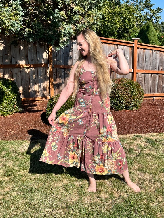 Boho drop waist deals dress