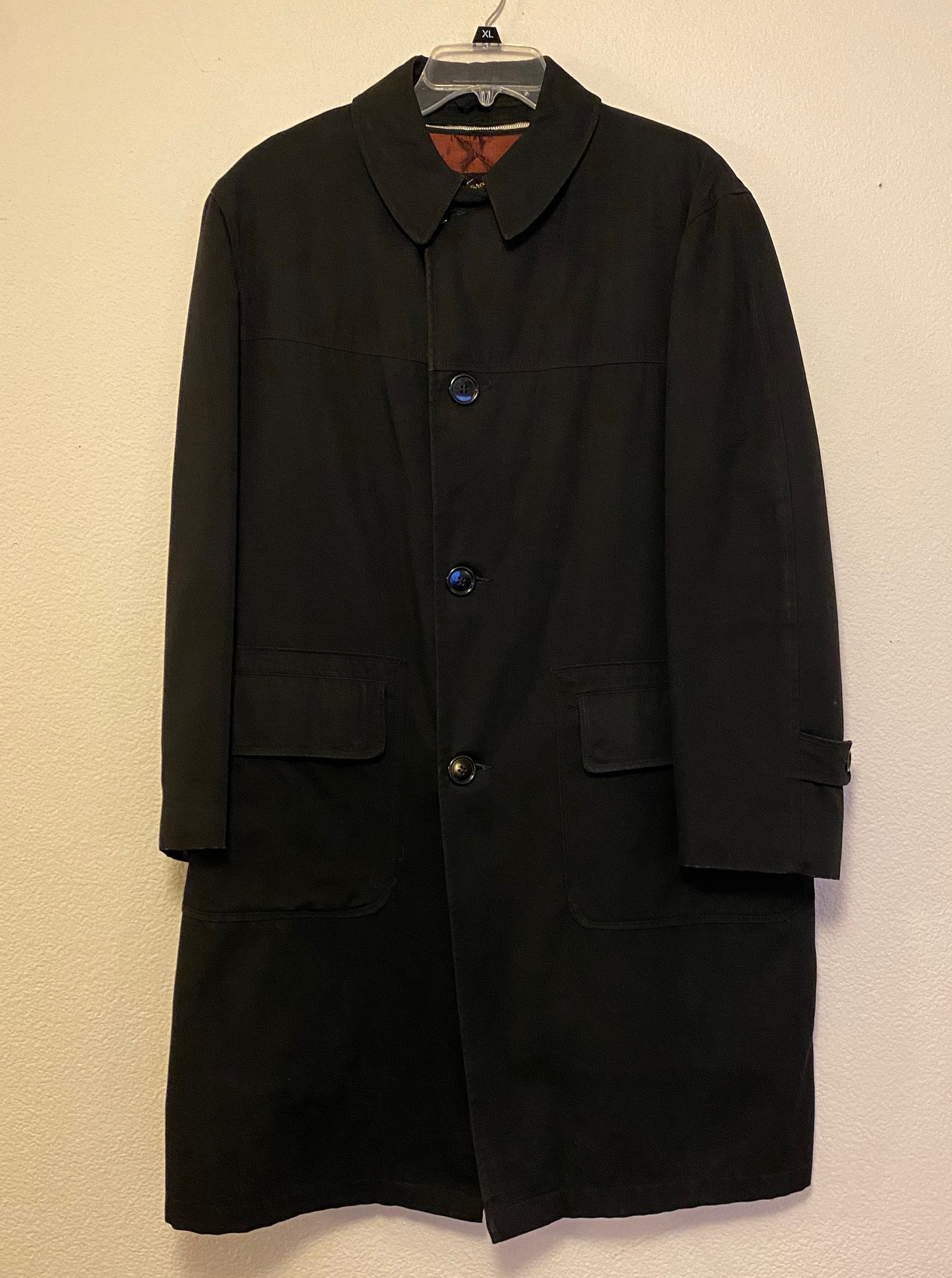 50s MCGREGOR Black Overcoat With Removable Liner Union Sz 40 - Etsy