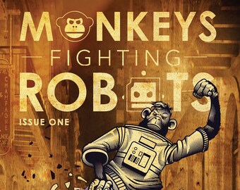 Singes combattant des robots #1