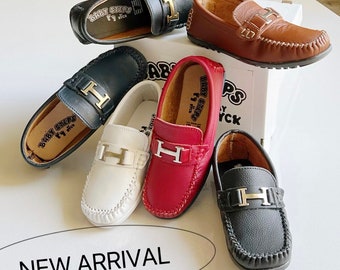 Boys shoes |handmade |100% Leather |Lovely soft shoes |Slip on  Kids Loafers Flat shoes |Toddler|Little kid|Big boys| Baptism shoes