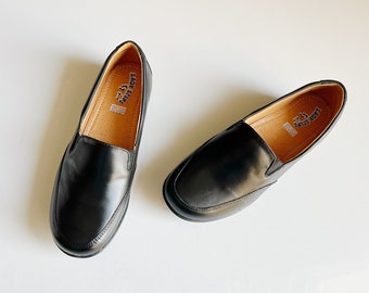 Leather Slip-On Loafers: Comfortable Low Heel Dress Shoes