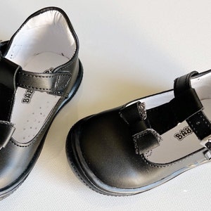 Beautiful Mary Jane girl’s shoes 6101# |100% Leather and handmade |Comfortable |Lovely Black |Dress Party shoes |Formal shoes |School Shoes